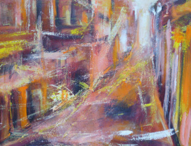 Peinture intitulée "Ruelle" par Isabelle Verdenne, Œuvre d'art originale