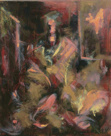 Peinture intitulée "Samourai" par Isabelle Verdenne, Œuvre d'art originale