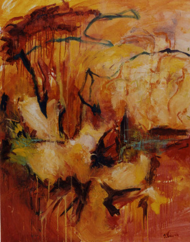 Peinture intitulée "Etincelle" par Isabelle Verdenne, Œuvre d'art originale