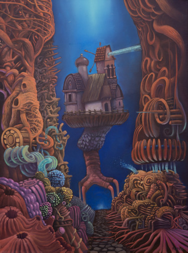 Watchman of Eternity - part II Painting titled "Watchman of Eternit…" by Wojciech Pater, Original Artwork, Oil