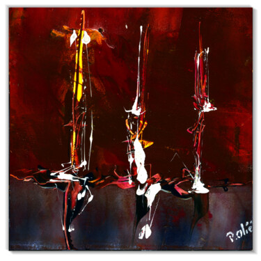 Pintura intitulada "Angelica sylvestris…" por Pierre Olié, Obras de arte originais, Óleo