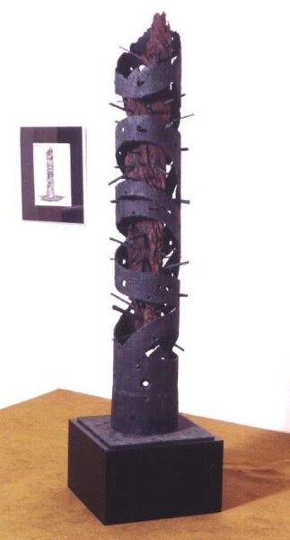 Escultura titulada "Estela Ox" por Mario Morasan, Obra de arte original