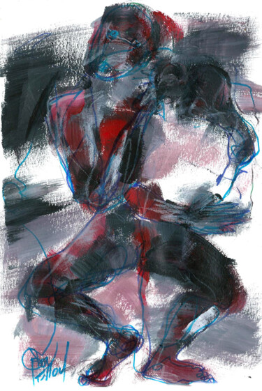 5 MARS 2015 " UN PEU DE COULEURS" Dessin intitulée "5 MARS 2015 " UN PE…" par Dov Melloul, Œuvre d'art originale, Autre