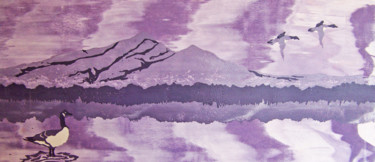 印花与版画 标题为“Bosque del Apache II” 由Jo Moore, 原创艺术品, 丝网印刷