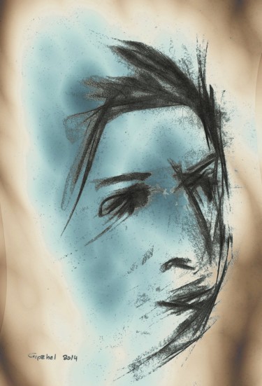 Arts numériques intitulée "Visage de Femme" par Gipéhel, Œuvre d'art originale, Autre