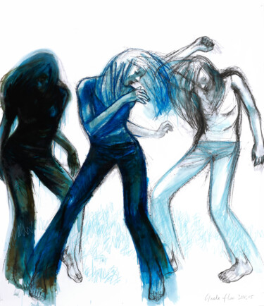 Dessin intitulée "Dance 2" par Gaele Flao, Œuvre d'art originale