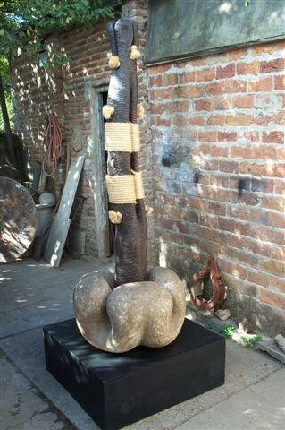 Escultura titulada "Xuimolpilli" por Mario Morasan, Obra de arte original