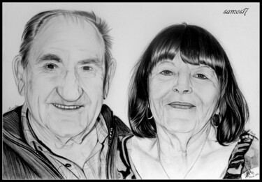"portrait dessin pap…" başlıklı Resim Samos17 Portraitiste tarafından, Orijinal sanat, Kalem