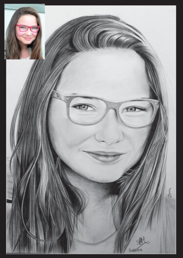 "portrait dessin" başlıklı Resim Samos17 Portraitiste tarafından, Orijinal sanat, Kalem