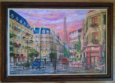 Peinture intitulée "Paris" par Katerina Evgenieva, Œuvre d'art originale, Huile