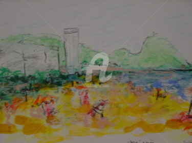 Dessin intitulée "Vers LEME" par Jacques Stemer, Œuvre d'art originale, Pastel