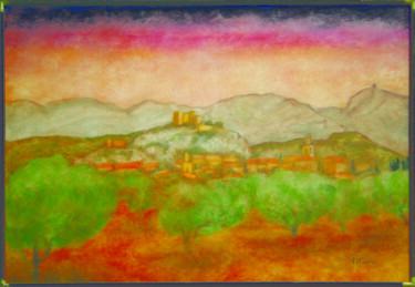 Peinture intitulée ""Aureille"" par Jean Xavier Combe, Œuvre d'art originale, Huile Monté sur Châssis en bois