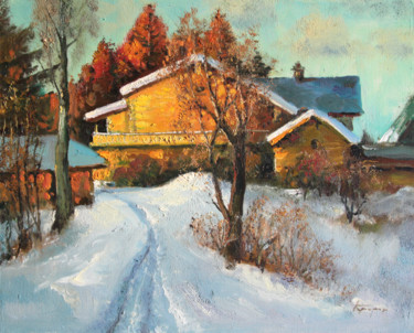 Painting titled "The last ray of the…" by Mark Kremer, Original Artwork, Oil