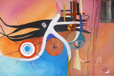 Peinture intitulée "réflextion jpg" par Ahmed Fertat, Œuvre d'art originale, Autre