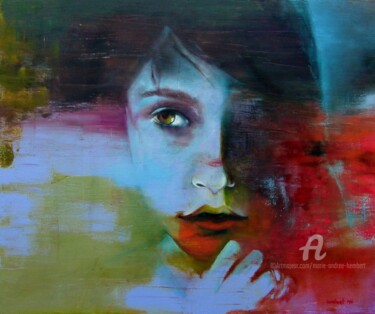 Peinture intitulée "Angèle" par Marie Andrée Hembert, Œuvre d'art originale, Huile