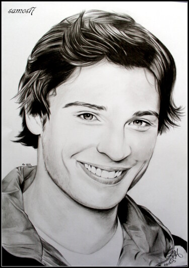 「portrait dessin sta…」というタイトルの描画 Samos17 Portraitisteによって, オリジナルのアートワーク, 鉛筆
