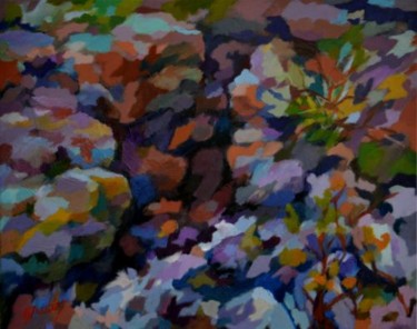 Peinture intitulée "Collecte orageuse" par Gilles Tranier, Œuvre d'art originale, Huile