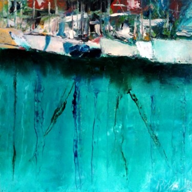 Peinture intitulée "(2) riflesso 488" par Robert Charles, Œuvre d'art originale, Huile Monté sur Châssis en bois