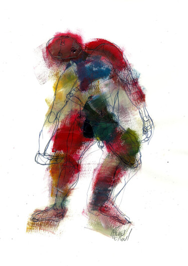 25 MARS 2015 " UN PEU DE COULEURS" Dessin intitulée "25 MARS 2015 " UN…" par Dov Melloul, Œuvre d'art originale, Autre