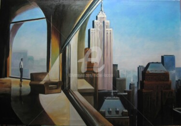 「copie empire state…」というタイトルの絵画 Michel Lacroixによって, オリジナルのアートワーク