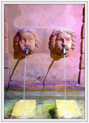 Photographie intitulée "Fontaine à Aix en P…" par Gérald Guillotte, Œuvre d'art originale