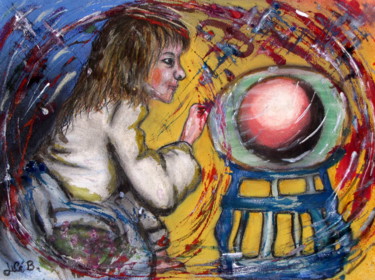 Peinture intitulée "" Rêve d'enfant "" par Jicé B., Œuvre d'art originale