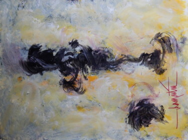 Peinture intitulée "acryl-sur-papier-ma…" par Chamartin, Œuvre d'art originale