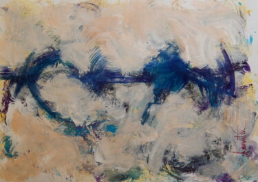Peinture intitulée "acryl-sur-papier-ma…" par Chamartin, Œuvre d'art originale