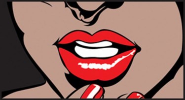 Pintura titulada "Tocando los Labios" por Tom, Obra de arte original