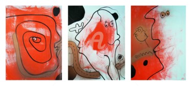 Painting titled "Le tourbillon infla…" by Bruno Antony-Thouret (bruno antony), Original Artwork, Acrylic