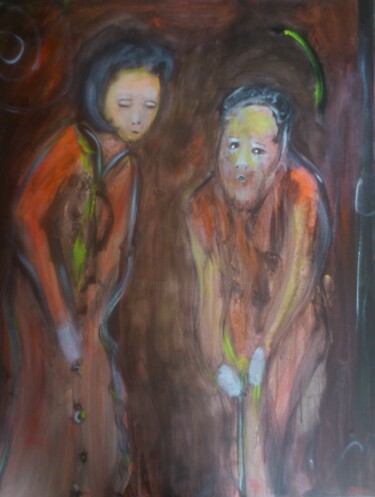 Peinture intitulée "Au péril de l'Ame -…" par Bruno Briatte, Œuvre d'art originale, Acrylique