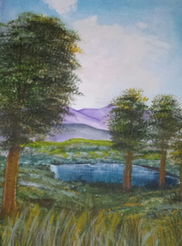 绘画 标题为“Landscape 3” 由Artistry By Ajanta, 原创艺术品