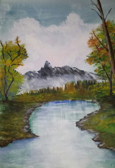 绘画 标题为“Landscape 4” 由Artistry By Ajanta, 原创艺术品
