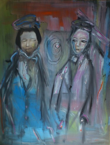 Peinture intitulée "Le-retour-sans-fin-…" par Bruno Briatte, Œuvre d'art originale, Acrylique