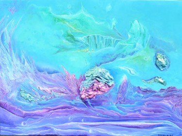 绘画 标题为“Compassion peinture…” 由Gabriel Bocquaire, 原创艺术品, 丙烯 安装在木质担架架上