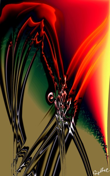 Digital Arts titled "La Conscience" by Gipéhel, Original Artwork, Digital Painting