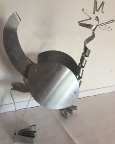 Painting titled "Morning glory 2" by Serge Berry, Original Artwork, Stainless Steel