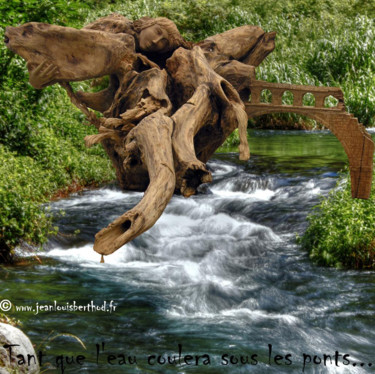 Tant que l'eau coulera sous les ponts Sculpture intitulée "Tant que l'eau coul…" par Jean-Louis Berthod, Œuvre d'art originale