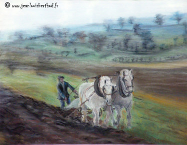 Pastel (16) Dessin intitulée "Pastel (16)" par Jean-Louis Berthod, Œuvre d'art originale, Pastel