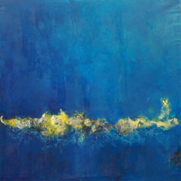 Peinture intitulée ""vieille blessure,…" par Chamartin, Œuvre d'art originale, Acrylique