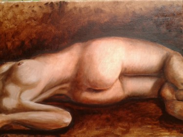 Pintura titulada "Mujer" por Camilo Flores, Obra de arte original, Oleo