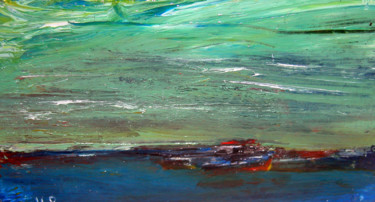 Peinture intitulée "Marine au Bateau Ro…" par Jean-Luc Perrault, Œuvre d'art originale