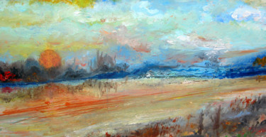 Peinture intitulée "Soleil Couchant.jpg" par Jean-Luc Perrault, Œuvre d'art originale