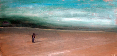 Peinture intitulée "Traversée du Désert…" par Jean-Luc Perrault, Œuvre d'art originale