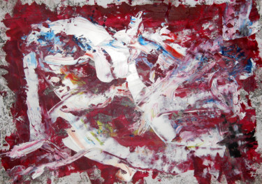 Peinture intitulée "Abstraction sur fon…" par Jean-Luc Perrault, Œuvre d'art originale
