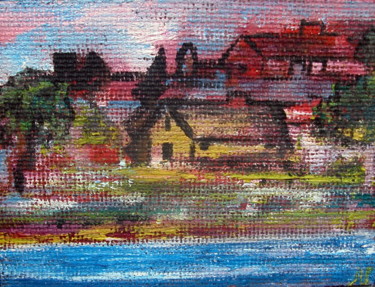 Peinture intitulée "Maison Jaune.jpg" par Jean-Luc Perrault, Œuvre d'art originale