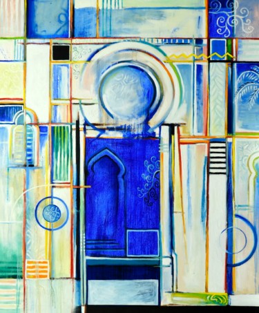 Peinture intitulée "medina" par Pascal Buffard, Œuvre d'art originale