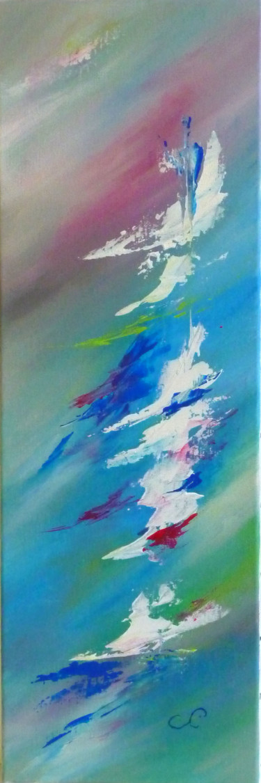 Peinture intitulée "Envole-moi" par Sandrine Chalot, Œuvre d'art originale, Acrylique