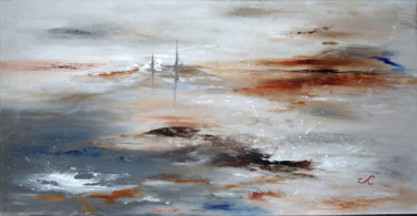 Peinture intitulée "Mâts" par Sandrine Chalot, Œuvre d'art originale, Acrylique