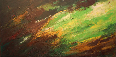 Peinture intitulée "RIVAGE" par Sandrine Chalot, Œuvre d'art originale, Acrylique Monté sur Panneau de bois
